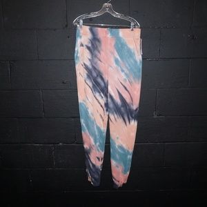 tie dye streaked loungers sweatpants POCKETS